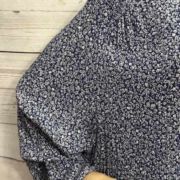 Lane Bryant Blouse Plus Size 24 Floral Print Long Sleeve Rayon - Picture 5 of 12